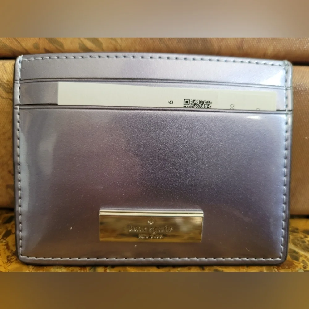 Kate Spade New York Lavender Metallic Card Holder